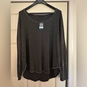 Lucky Brand grey swing top